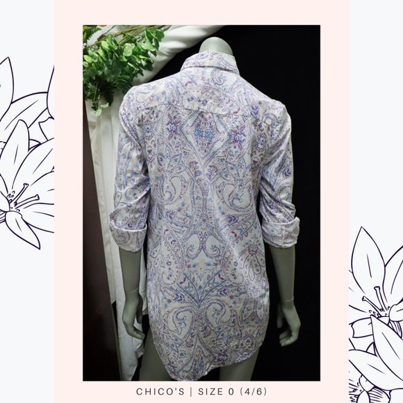 CHICO'S Short Dress | Size 0 (4/6) - Picture 4 of 6